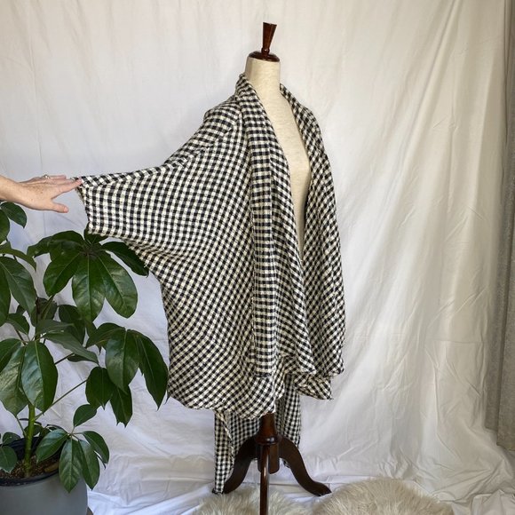 Moroccan Berber-Style Cotton Open Front Cardigan - Picture 7 of 10